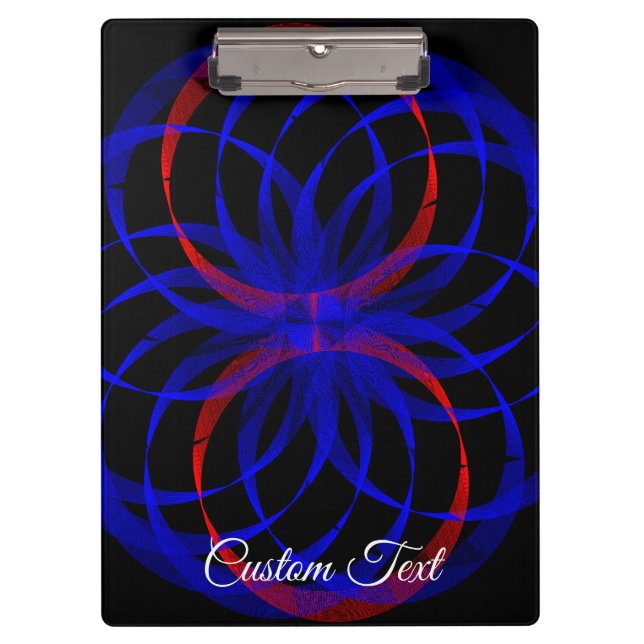 Pranchetas Double Blueberry Color Geometric Clipboard (Frente)