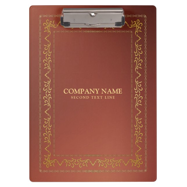 Pranchetas Dourado quadro de colheita em castanho (Frente)