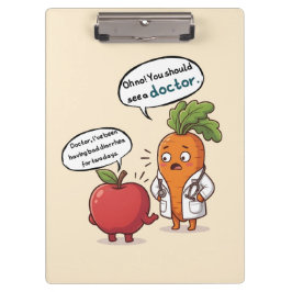 Pranchetas Dr. Carrot with His First Patient Funny Medical
