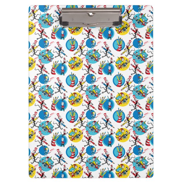 Pranchetas Dr. Seuss | Caracteres Com Pencils (Frente)