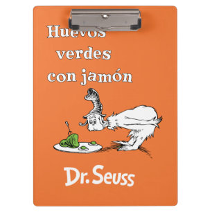 Pranchetas Dr. Seuss Ovos Verdes e Presunto em Espanhol