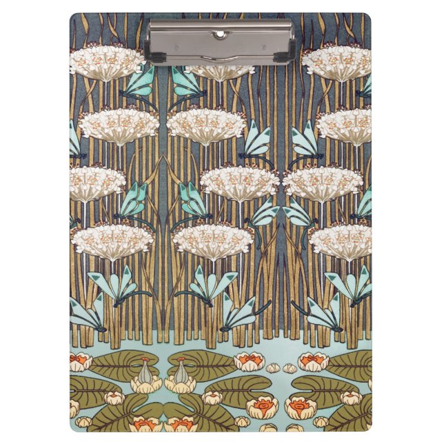 Pranchetas Dragões Água Lírios Marsh Art Nouveau (Frente)