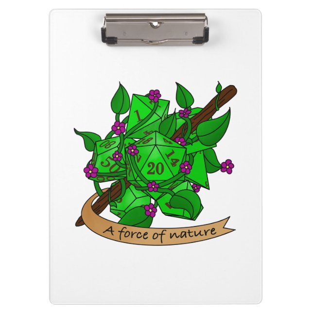 Pranchetas Druid Dice Design (Frente)