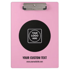 Pranchetas Dusty Rose Business Logos Pro+ clipboard