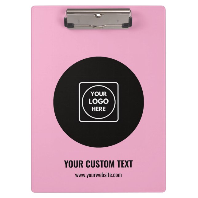 Pranchetas Dusty Rose Business Logos Pro+ clipboard (Frente)