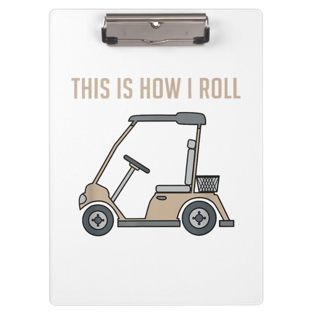 Pranchetas É assim que eu giro Golf Carrinho de Golfe Golfist (Frente)