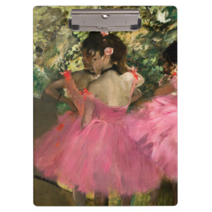 Pranchetas Edgar Degas - Dançarinos a rosa