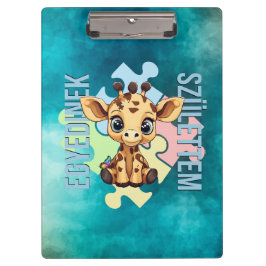 Pranchetas Egyedinek születtem – kedves zsiráfos design