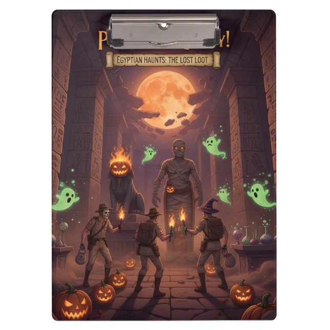 Pranchetas Egyptian Halloween clipboard (Frente)