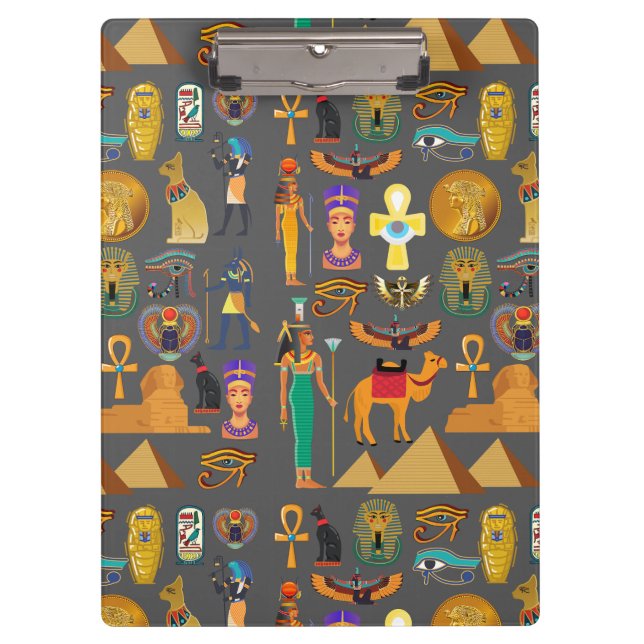 Pranchetas Egyptian Hieroglyphic Symbol Pattern pharaoh      (Frente)