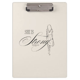 Pranchetas Ela é Forte Proverbs 31:25