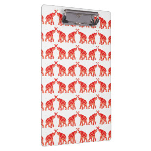 Pranchetas Elefante vermelho afortunado