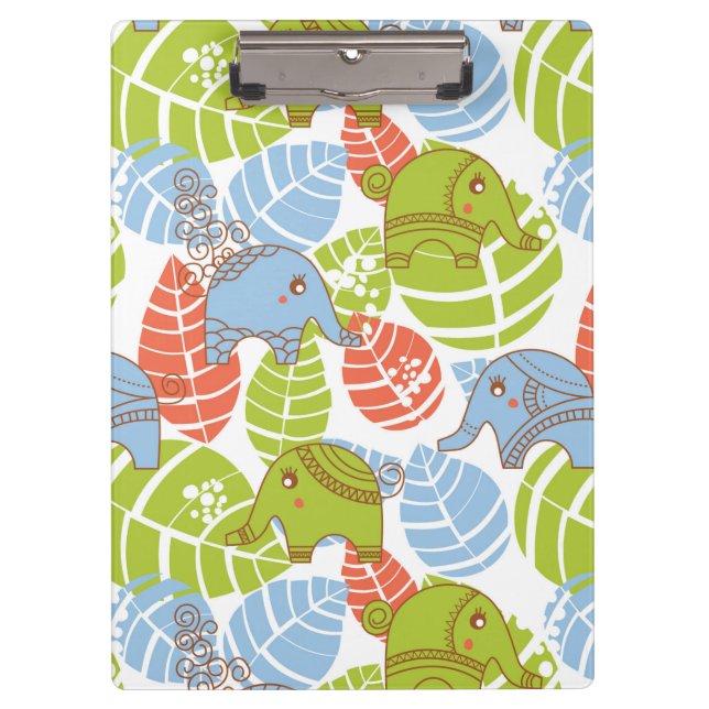 Pranchetas Elefantes coloridos da selva (Frente)