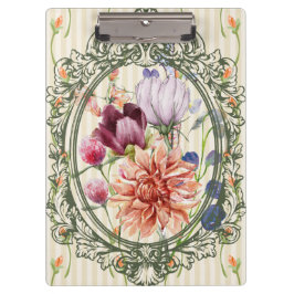 Pranchetas Elegant antique frame watercolor floral cute