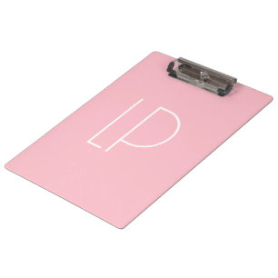 Pranchetas Elegante inicial moderna minimalista em rosa paste