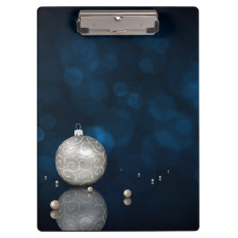 Pranchetas Elegante Silver Glitter Ornament - Área de transfe