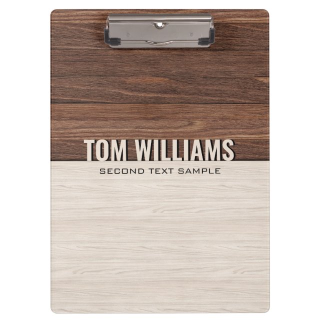 Pranchetas Elegante Textura de madeira marrom Estilo moderno  (Frente)