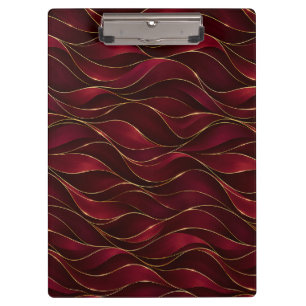 Pranchetas Elegantes Ondas de Mármore Vermelho Borgonha com A