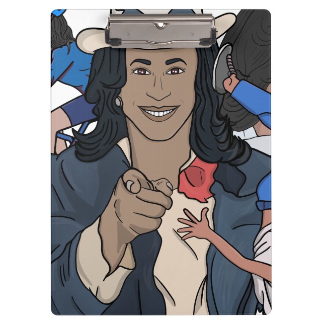 Pranchetas Eleição de Estilo de Rap Bootleg Kamala Harris (Frente)