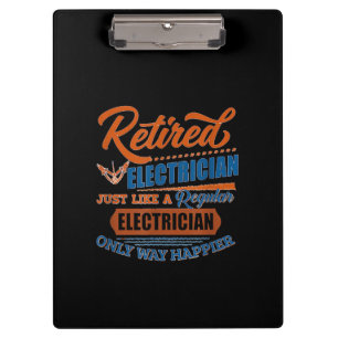 Pranchetas Elétrico aposentado - Presente para eletricista