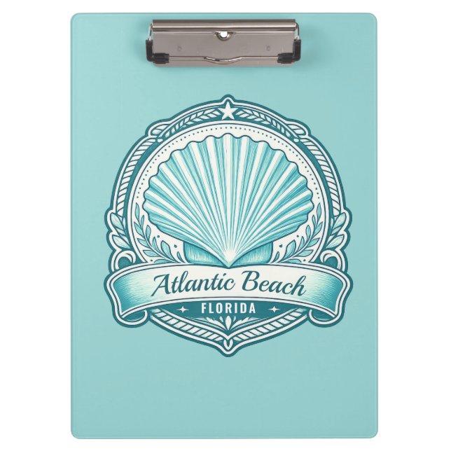 Pranchetas Emblema Costeiro de Atlantic Beach FL (Frente)