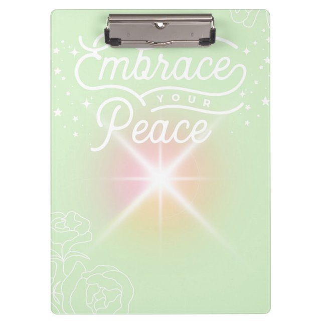 Pranchetas "Embrace you Peace" school/office clipboard  (Frente)