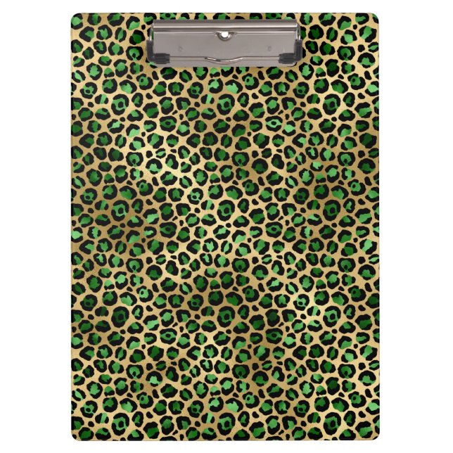 Pranchetas Emerald e Dourado Safari Series Design 8 (Frente)
