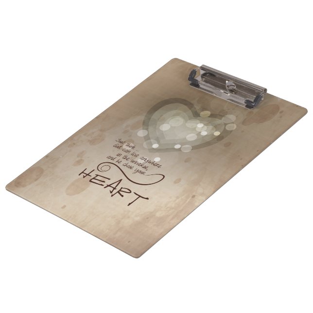 Pranchetas Encorajamento Religioso do Coração, Grunge (Inclinado)