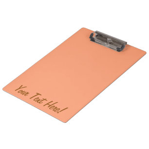 Pranchetas Ênfase colorida Cor rosa do Salmão personalizável