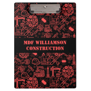 Pranchetas engenheiro Brick Red Architectural Blueprint