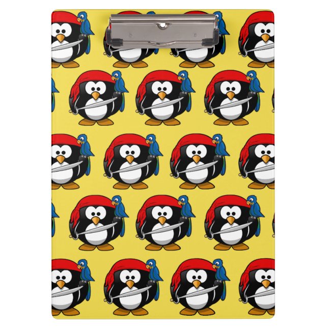 Pranchetas Engraçado Pirate Pinguin (Frente)