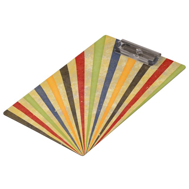 Pranchetas Engraçado Retro Grunge Rays + sua ideia (Inclinado)