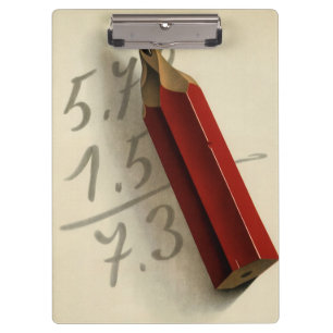 Pranchetas Equação Matemática com Lápis Vermelho, Negócios Vi