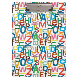 Pranchetas Eric Carle Alphabet Pattern Letters