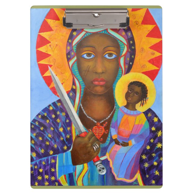 Pranchetas Erzulie Dantor Black Madonna Voodoo Lwa (Frente)