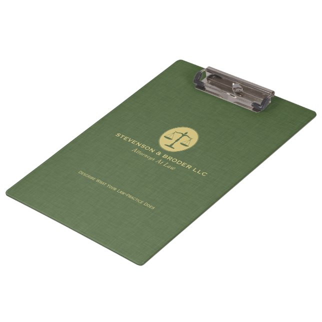 Pranchetas Escala da Lei de Textura de Linho Verde (Inclinado)