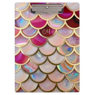 Pranchetas Escalas de Sereia, Iridescentes, Ópticas Rosa