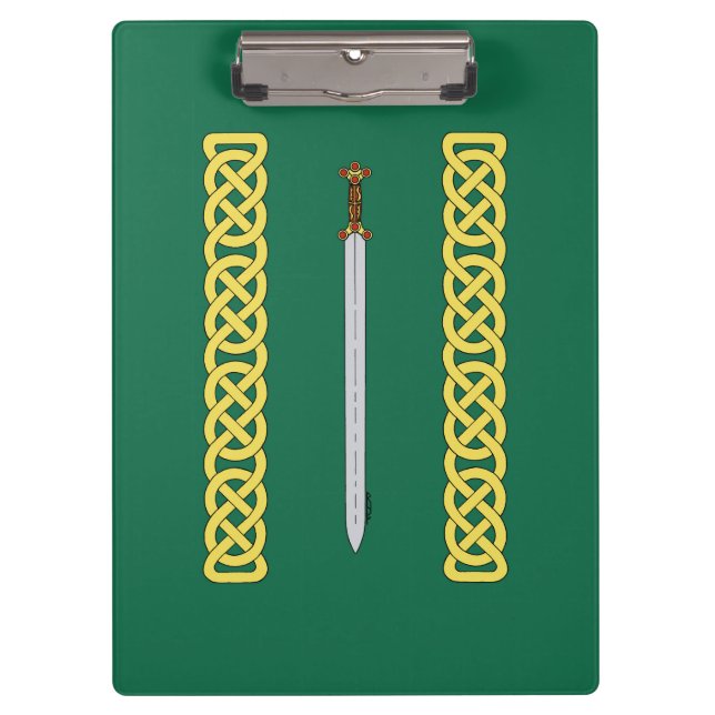 Pranchetas Espada Celta Antiga e Knotwork (Frente)