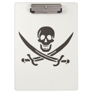 Pranchetas Espadas de crânio de obsidiana Bandeira pirata de
