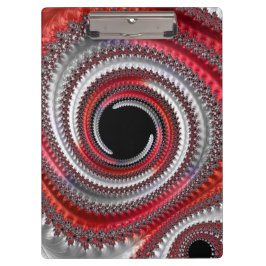 Pranchetas Espiral Fractal Gradiente Vermelho Preto Abstrato