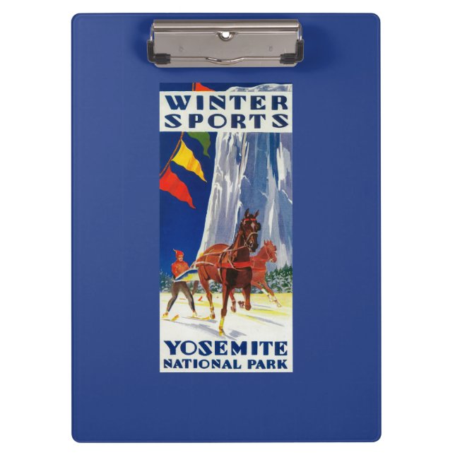 Pranchetas Esportes de inverno em Yosemite PosterYosemite, CA (Frente)