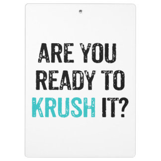Pranchetas Está você pronto a KRUSH ele?