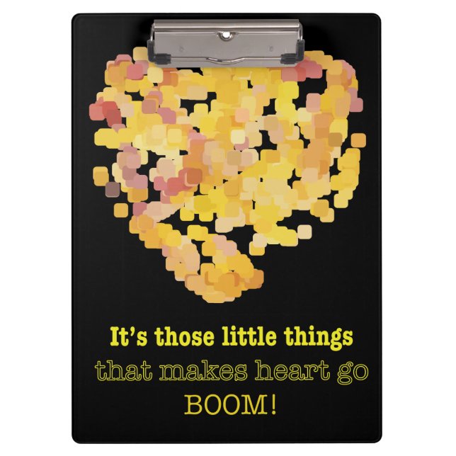 Pranchetas Estar apaixonado por aspas: São essas pequenas coi (Frente)