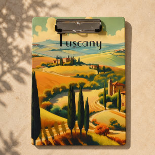 Pranchetas Estética de Viagem Vintage no Campo Toscano