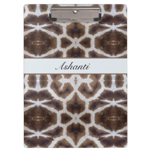 Pranchetas Estilo safari de padrão Giraffe personalizável