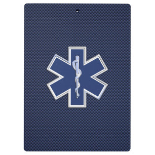 Pranchetas Estrela de serviços médicos da emergência do