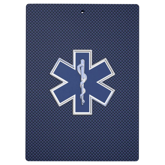 Pranchetas Estrela de serviços médicos da emergência do (Verso)