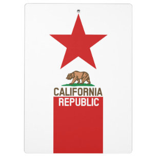 Pranchetas Estrela do vermelho da bandeira do estado da