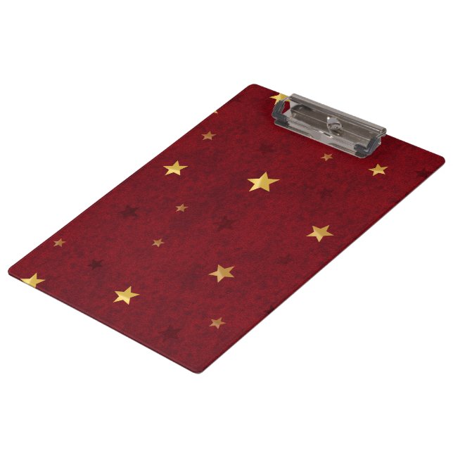 Pranchetas Estrelas reluzentes Vermelho Real (Inclinado)