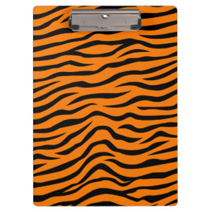 Pranchetas Estrias de Tigre para Impressão de Animais Laranja